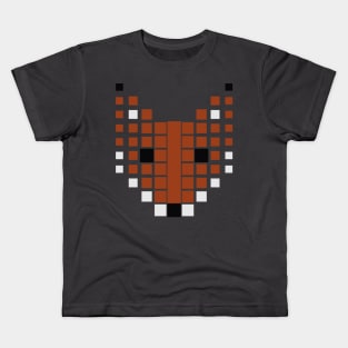 Fox head square pattern Kids T-Shirt